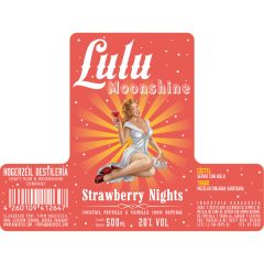 Lulu Moonshine Strawberry Nights - Erdbeere Vanille 100% natürlicher cocktail auf Rum basis 20% Alkohol